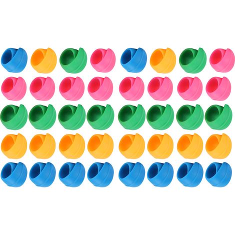 40 farbenfrohe Silikon-Spulenclips für Nähzubehör (1/5)