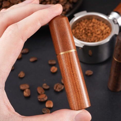 Espresso-Portionswerkzeug, 6-Nadel-Espresso-Rührstab, Kaffeeportionswerkzeug mit Griff aus Naturholz (1/5)