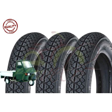 3 Pneumatici 100/90-10 per Piaggio Ape Scooter Vespa VESPONE 61L GOMME COPERTONI Disegno M I C H E L I N Union