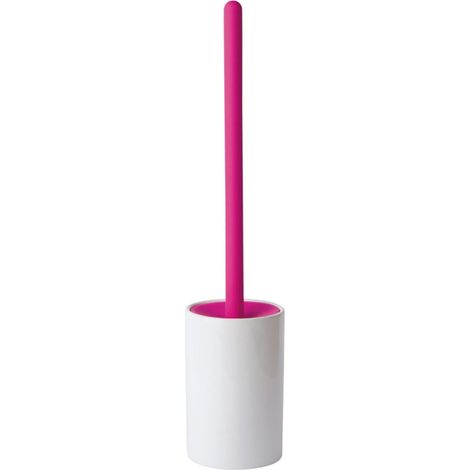 Lineabeta - Baston Keramik / fuchsia Silikon-Bürstenhalter (1/2)