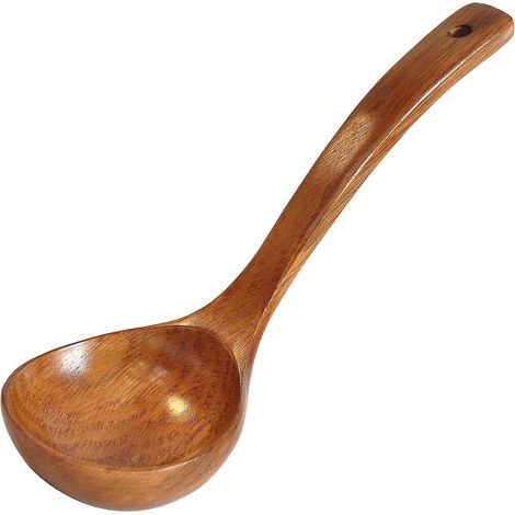 louche En Bois Ustensiles Long Manche Pour Soupe (1/5)