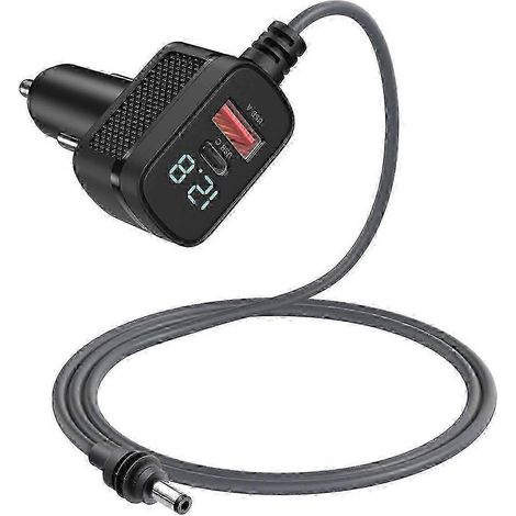 Chargeur de voiture 2025 compatible avec le câble d'alimentation Starlink Mini, adaptateur 12 V-48 V avec port de charge USB-C et voltmètre LED (1/5)