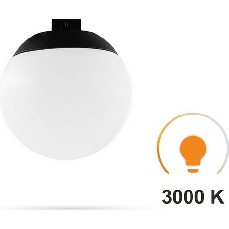 Lámpara esférica DP95-16 de 6 W para rieles de cinta FiberFLEX, 24 V CC, 3 CCT, 3000 K. (1/5)