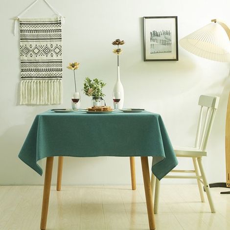 Abwaschbare schmutzabweisende Tischdecke 4XL 140 x 220 cm rechteckige wasserdichte Tischdecke geeignet für Restaurants Gärten Partys Hochzeiten (1/5)