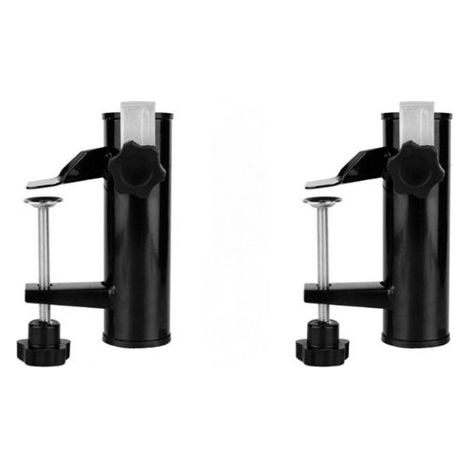 Support de parasol, fixation pour parasol de balcon, pour mât de 38 mm de diamètre, en métal noir, spécialement conçu pour B (1/5)