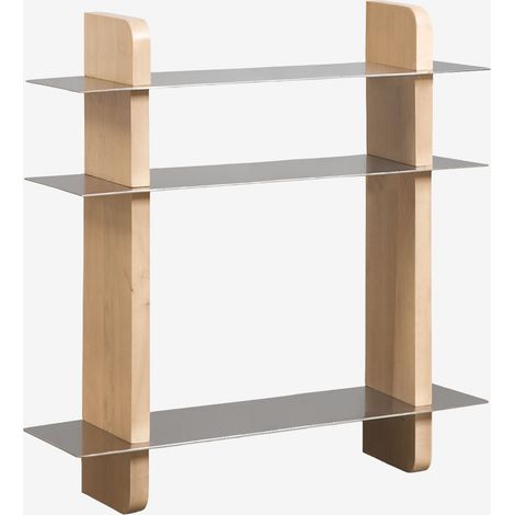 Étagère murale ↔︎ 100 cm en bois de manguier et acier Tokyo SKLUM