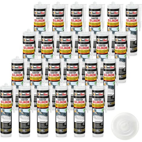 IsolBau Sanitärsilikon, transparent, 24 x 300 ml (1/5)