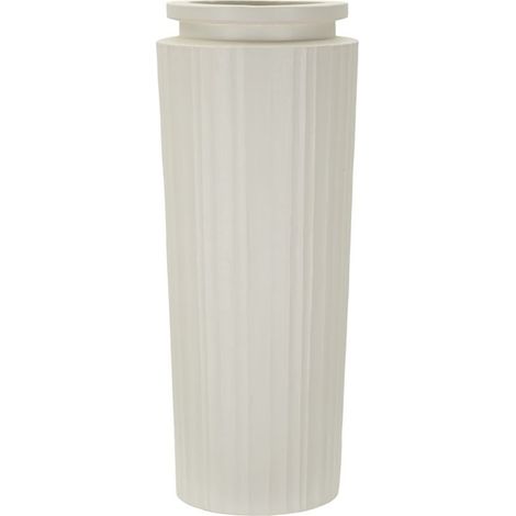 Vaso High grande da pavimento in magnesio color crema (1/5)