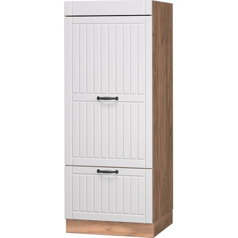 Mikrowellenschrank Fame-Line, Weiß Landhaus, 60 cm, Vicco