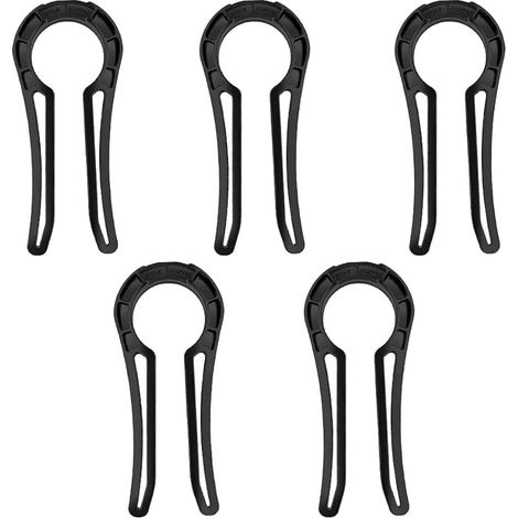 Lot de 5 verrous de bouton de cuisinière à gaz, protection de bouton de four portable pour enfants, protection pour cuisinière à gaz pour bébé, animaux domestiques, cuisine, noir (1/5)