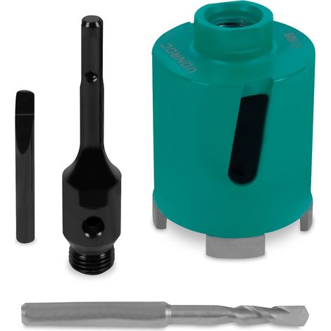 Diamantbohrmaschine SDS-Plus - 68mm - Universal - Inkl. Diamantkernbohrer, Zentrierbohrer, Austreibdorn und SDS-plus Adapter (1/3)