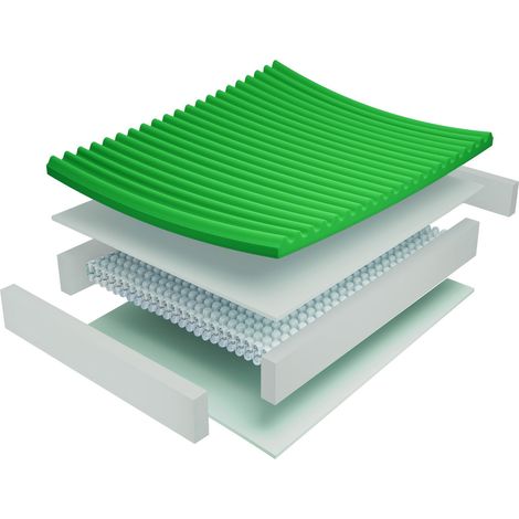 Materasso singolo a Molle Insacchettate e 5cm Memory foam Athos refibra - Tencel™ - Misura: 80x190 Singolo standard (1/5)