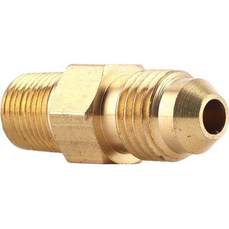 Raccord Laiton Gaz Huile Adaptateur Droit AN4 Mâle vers 1/8in Mâle NPT Connecteur (1/5)