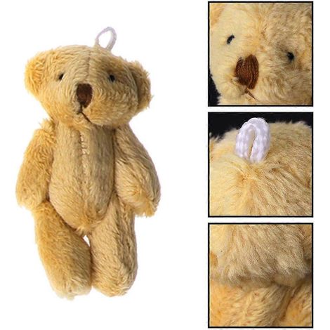 Pendentif mini ours pour femme, idéal pour poupée, porte-clés avec crochet, pour sacs à main, cabas, vêtements et sacs à dos. Style kawaii. (1/4)