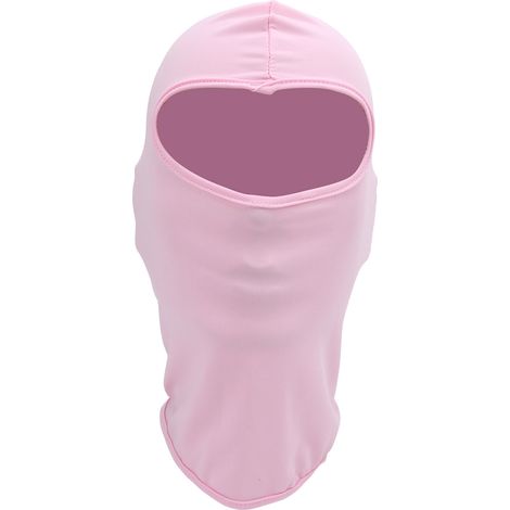 Bonnet anti-UV extérieur été, cache-visage cyclisme respirant, tour de cou éolien rose (1/5)