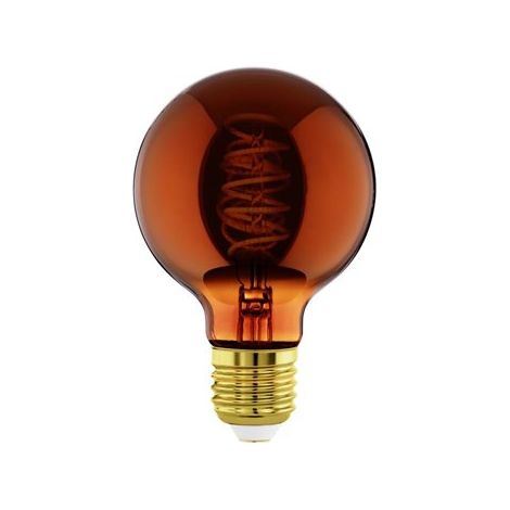 Eglo Iluminación Bombilla LED Decorativa G80 Cobre 4W 2000K E27  Decorativa y Vintage (1/5)