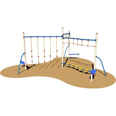Palestrina Makalu 968 Giochipark cm590x525x280h arrampicata orizzontale tiranti