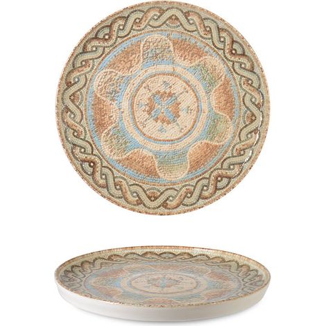 6 x assiettes plates CELEST - 21cm - Porcelaine - RINART