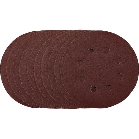 Premium 125mm Hook & Loop Sanding Discs – 120 Grit, Pack of 10 by Draper (1/5)