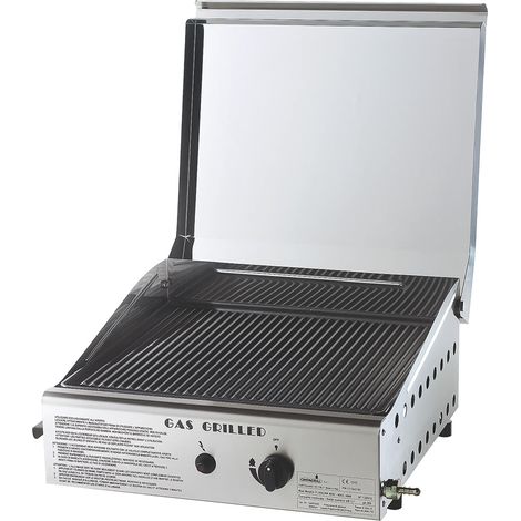 PIASTRA DI COTTURA GRILL A GAS cm. 44 x 44 x 24 (L x P x H) - OMPAGRILL