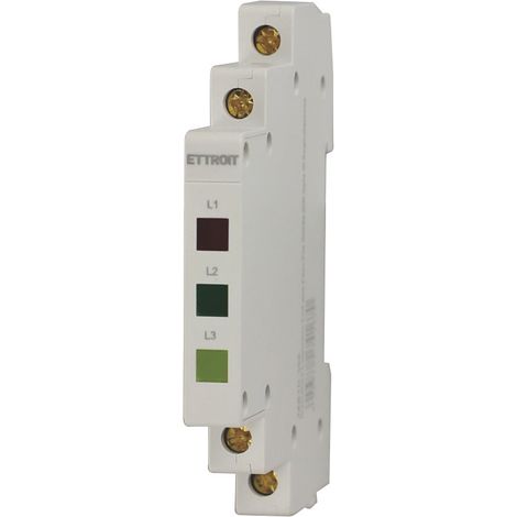 ETTROIT JXB1D-300 Indicatore Luminoso Led Tre Fasi Per Guida DIN Spia di Segnalazione bianco (1/3)