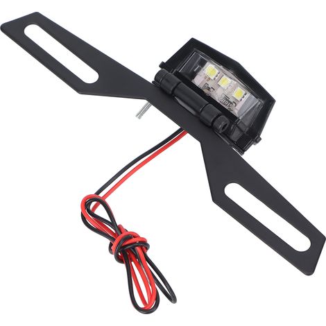 Plaque d'immatriculation noire Support Feu Arrière en Fer Pièce Moto Remplacement pour MSX125 GROM MSX125SF (1/5)