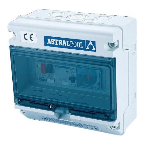 Caja de control Astralpool type a protección ip65 temporizador