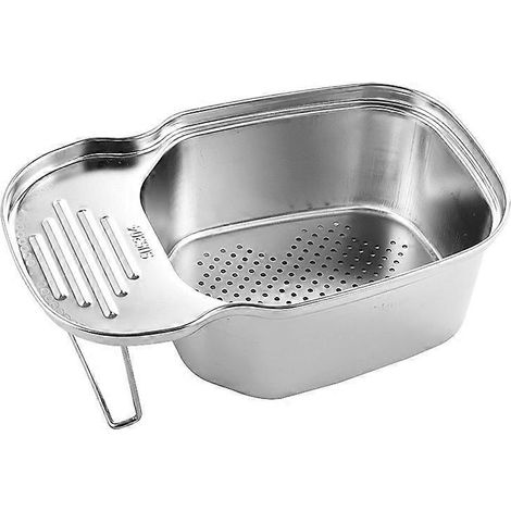 Panier filtre pour évier de cuisine, filtre d'angle multifonctionnel pour récupérer les restes alimentaires (1/3)