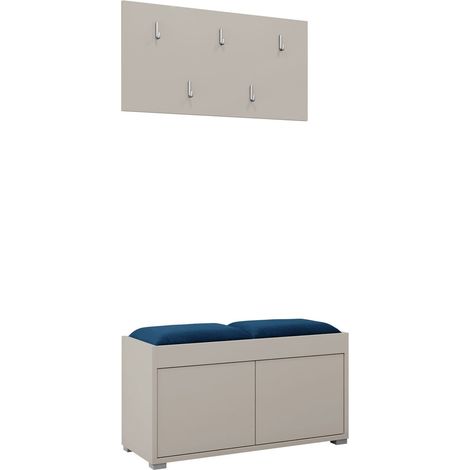 Conjunto para recibidor Comfivo Tutela, Manila 26, 0x0x0cm, Aglomerado laminado, Tapiz, Montada en la pared, Colocada