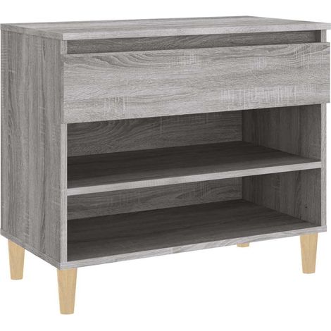 Scarpiera  Mobile per scarpe Grigio Sonoma 70x36x60 cm in Legno Multistrato (1/5)