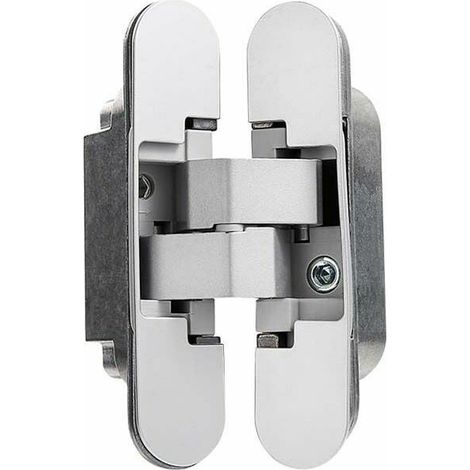 Serbia – Charnière invisible pour portes lourdes – Lot de 2 – Charge 40 kg – Ouverture 180º – Réglage tridimensionnel ±2,5 mm (1/4)