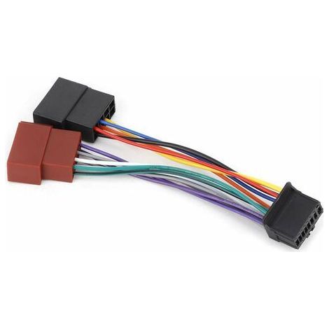 Adapterkabelbaum für Pioneer Autoradios (Modelle ab 2003): 16-poliger Stecker auf 8-poligen Mini-ISO-Stecker. (1/5)