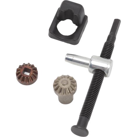 Kit de réglage et de tension de chaîne (2 pièces) en fer et aluminium pour tronçonneuses CS370, CS400 et CS4200ES. (1/5)