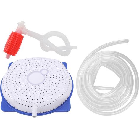 Kit de vidange portable pour couverture de piscine avec pompe à siphon, vidangeur automatique robuste avec tuyau, matériaux légers, facile à utiliser, compatible avec un usage domestique ou commercial (1/5)