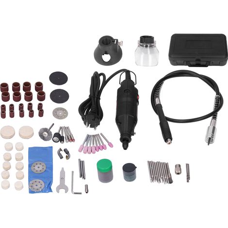 Lot de 140 pièces pour outil rotatif électrique 5 vitesses réglables, kit de ponçage et polissage, fiche UE 220V (1/5)