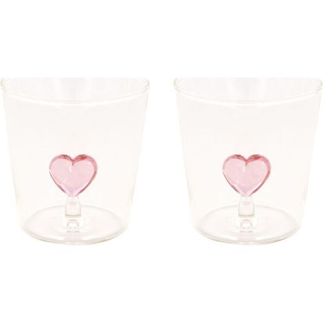 Lot De 2 Verres Borosilicate 350 Ml En Boãžte Twist & Match Red - Pozzi Milano Spa (1/2)