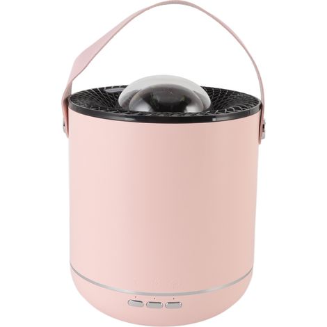Lampe projecteur humidificateur 450 ml, diffuseur d'huiles essentielles ultrasonique à rotation dynamique 360° avec veilleuse intégrée, rose, pour la maison et le bureau. (1/5)