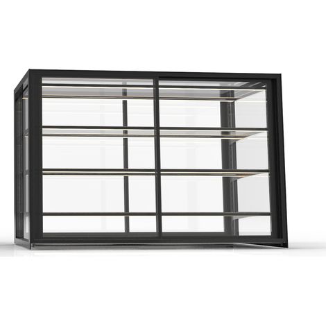 Vitrine Réfrigérée Neutre Série Integra Compacte Neutral Base 120 - Accès Frontal et Arrière - 3 Etagères - Sayl (1/3)