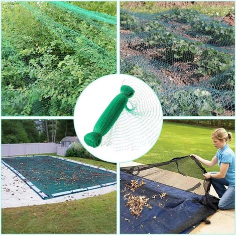 Filet anti-oiseaux pour jardin 4 x 15 m, protège les plantes potagères et arbres fruitiers – Filet de treillis en plastique de 1,5 cm pour oiseaux, cerfs, écureuils et autres animaux (1/5)