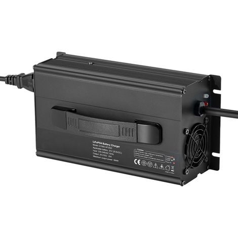 Chargeur intelligent 24V 20A LiFePO4 avec connecteur Anderson et LED pour batteries lithium décharge profonde camping-car et bateau (1/5)