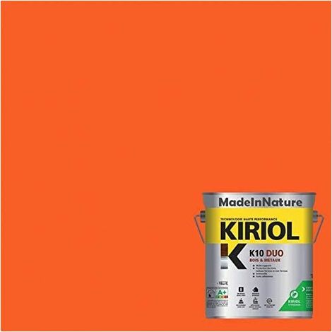 Peinture Métaux Antirouille, Sous couche et Finition, sur Fer, Acier, Galvanisé, même rouillés, très opacifiant - 0.75 litre - RAL 2008. (1/4)