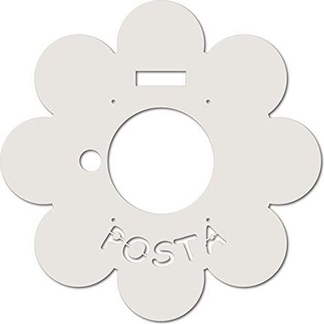 ALUBOX - FRONTALI MIA PER CASSETTE POSTAI MOD. MIA MARGHERITA BIANCA (1/2)