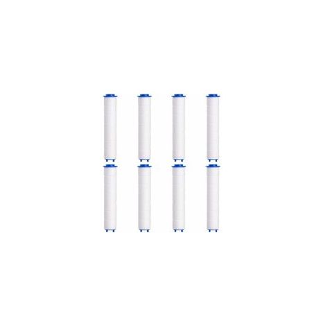 EASYCOMFORT Filtre Pommeau de Douche,8 Pcs Filtre Douche en Coton PP de Douchette Anti-calcaire Amovible pour Douchette (95mm) (1/5)