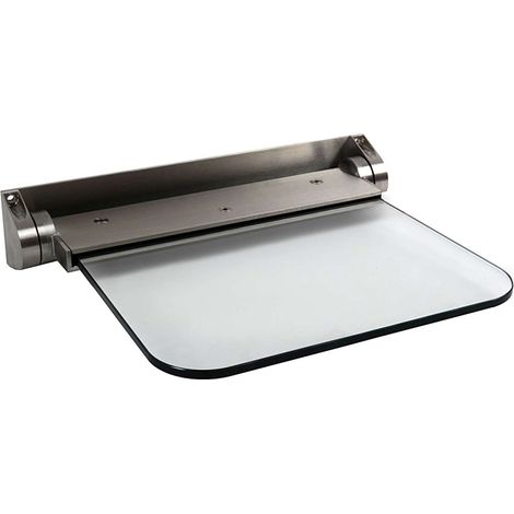 Reming - Asiento plegable, vidrio/acero inoxidable cepillado ALT6 (1/4)