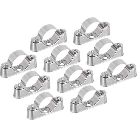 10Pcs Support De Tuyau Support De Tuyau Collier De Serrage Pour Tuyau De 1" (25mm) Fixation Murale Fixation Au Plafond Sangles De Tuyau Rigide Pour Tuyau En Métal Pvc (1/5)