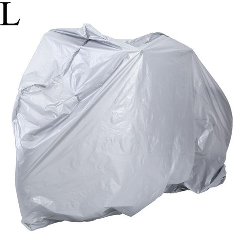 Imperméable, housse de pluie et protection anti-poussière pour vélo, scooter et moto (L) (1/5)