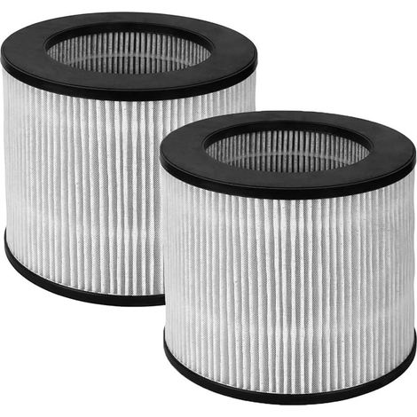Lot de 2 filtres de rechange True HEPA 2801 H13 avec pré-filtre carbone activé compatible avec Bissell MYair Personal 27809 2780 2780A 2780P 2780B Air Purifier (1/5)