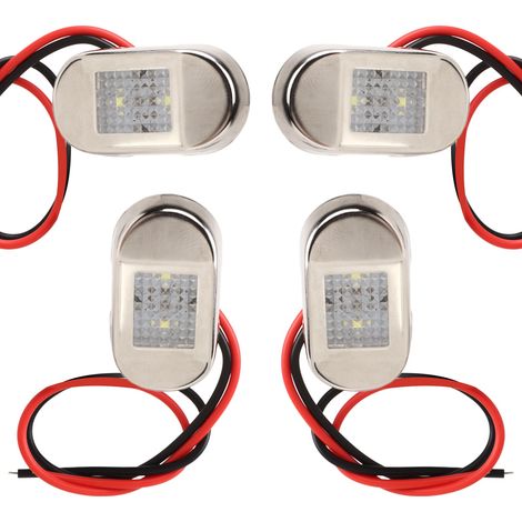 4 feux de position LED 12V IP68 étanches universels pour camping-car yacht camion pêche de nuit (1/5)