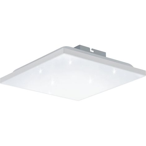 EGLO LED Panel Calemar-S, lampe de plafond carrée avec effet cristal (1/5)