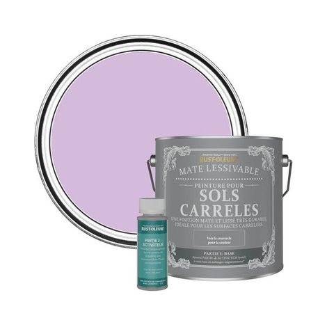 Peinture pour Sols Carrelés Mate Lessivable - Macaron (1/3)